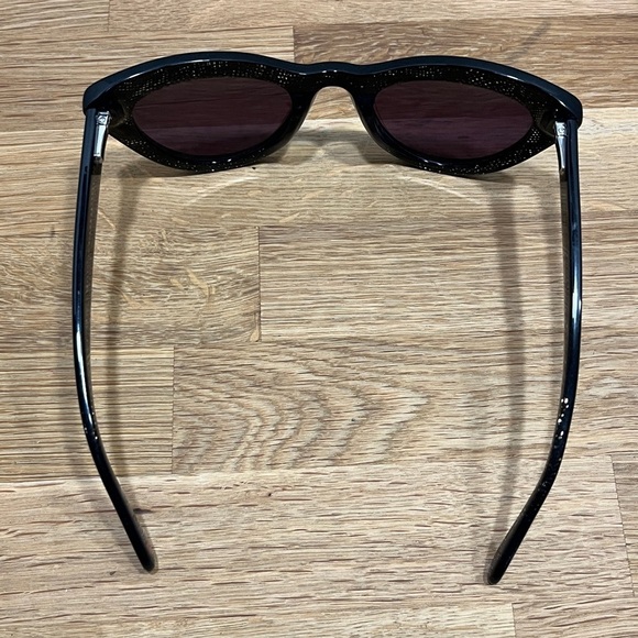 Lulu Guinness L151 Black & Silver Cat Eye Sunglasses with Case main image 4
